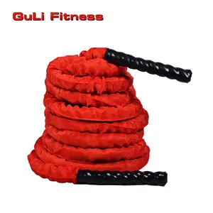 Guli Fitness Power canapa corda da battaglia con copertura in Nylon Dia diametro 38mm 50mm poliestere Heavy Duty Fitness allenamento allenamento palestra Ro