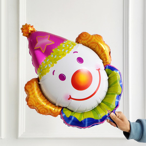Globo de Aluminio Impreso en 3D Ecológico de 6 Colores con Tema de Payaso para Decoración de Fiestas de Carnaval, <span class=keywords><strong>Feliz</strong></span> <span class=keywords><strong>Cumpleaños</strong></span> Niños - Product Image 4