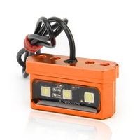 Lumière de plaque d'immatriculation pour moto électrique 12V, clignotants étanches, lampe décorative, feu arrière en alliage d'aluminium