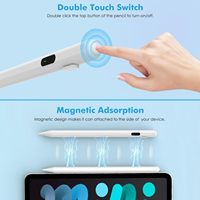 Stylet pour iPad 2026-2018 avec affichage LED de la puissance, compatible iPad A16 11e/10e/9e/8e/7e/6e génération, Air 11/13, Pro 11/13, Pro 12.9" et Mini