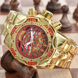 2025 nouveau commerce transfrontalier à venir vente chaude Invic montre en alliage de Quartz pour hommes grand cadran en verre montre à breloque de sport pour hommes - Product Image 1