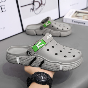 Nouvelles Sabots Homme Grande Taille <span class=keywords><strong>JD</strong></span>, Chaussures de Jardin à Semelles Souples en EVA, Respirantes, Évidées, à Bout Fermé, Sandales Décontractées d'Été pour l'Extérieur - Product Image 3