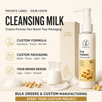 Lait Nettoyant Coréen Pur Soja Niacinamide Eau de Riz Éclaircissant Minimiseur de Pores pour une Peau de Verre
