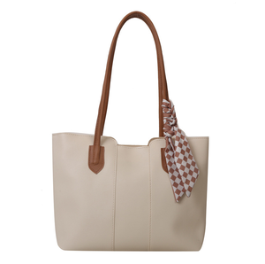 Bolso de Hombro para Mujer, Nuevo Modelo 2026, de Lujo, en PU Vintage, Bolso Tote Popular de Gran Capacidad con Pañuelos - Product Image 4