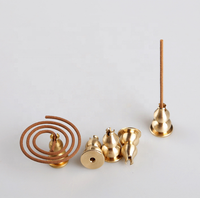 Petit 1.4*2.2cm grande taille 1.6*2.5cm laiton cuivre gourde fil métallique Mini plaque multifonction brûleur d'encens porte-encens