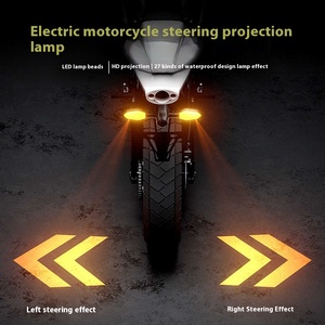 Siêu Sáng 12V <span class=keywords><strong>LED</strong></span> Tín Hiệu Lần Lượt Ánh Sáng Cho Xe Máy Sửa Đổi Nước Chiếu Đèn Phía Trước Vị Trí Không Thấm Nước Hổ Phách Làm Bằng Kim Loại - Product Image 3