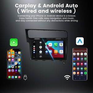 วิทยุติดรถยนต์ 2DIN สำหรับ Volkswagen Golf MK7 เครื่องเสียงติดรถยนต์ระบบ Android หน้าจอสัมผัส IPS ขนาด 9 นิ้ว เครื่องเล่นมัลติมีเดีย DVD - Product Image 2