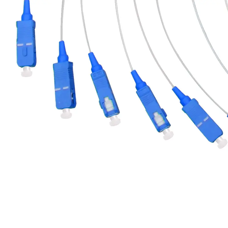 네트워크는 스플리터 sc-upc 1X8 이있는 광섬유 삽입 유형 터미널을 사용합니다.