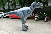 Costume de dinosaure simulé pour adulte, costume de dinosaure Raptor, costume de dinosaure animatronique pour parc à thème, costumes de dinosaures personnalisés