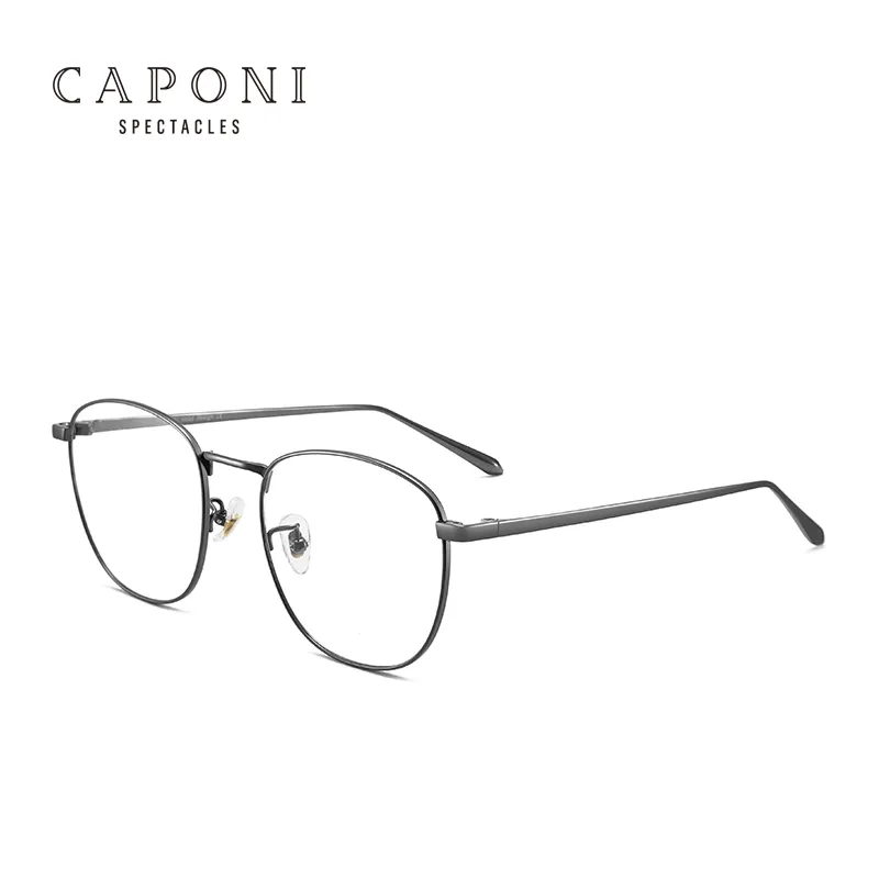 คาโปนิ2021ออกแบบไทเทเนียม Unisex แสงเบากรอบแว่นตาสำหรับผู้ชาย