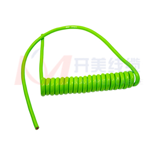 Câble spiralé 7 conducteurs ABS vert 12 <span class=keywords><strong>volts</strong></span> 7 broches Connexion Kai Mei TC-011 Camion Remorque Phare Conducteur en cuivre - Product Image 2
