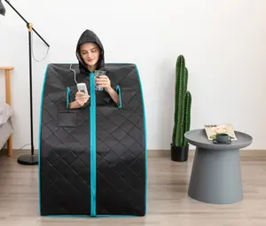 Portable taşınabilir ozon kuru uzak taşınabilir kızılötesi sauna tam vücut taşınabilir ıslak buhar sauna çadır sauna r sauna odaları