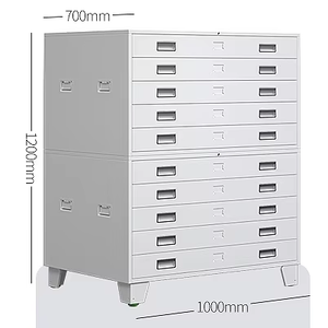 Công suất lớn thép vẽ Tủ lưu trữ A0 A1 kế hoạch chi tiết Tủ hồ sơ phẳng cho văn phòng và studio - Product Image 1