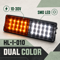 Feu arrière étanche HSSH 30 LED bicolore 10-30V, feu stop, clignotant, marche arrière pour camion et remorque