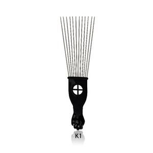 Set di pettini in metallo Afro nero con Logo personalizzato freelany parrucca per capelli parrucca treccia per capelli pettine pugno pettine per capelli in metallo - Product Image 3