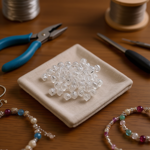 Ilan Abalorios Perline Rotonde Trasparenti da 8mm 15g per Creazione di Gioielli - Product Image 3