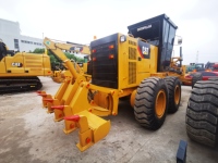 Niveleuse à moteur Caterpillar CAT 140H d'occasion, 138 kW, d'origine japonaise, largeur de lame 3660 mm, 15 tonnes, engin de construction
