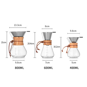 <span class=keywords><strong>Cafetière</strong></span> <span class=keywords><strong>Chemex</strong></span> <span class=keywords><strong>en</strong></span> <span class=keywords><strong>verre</strong></span> à double paroi, grande ou petite taille, personnalisée, résistante à la chaleur, classique, avec filtre à café - Product Image 4