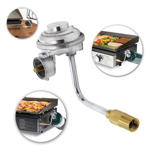 Régulateur de propane Blackstone 1 lb pour grills à gaz d'extérieur avec arrêt automatique, laiton chromé, acier inoxydable - Product Image 4