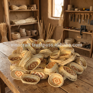 Cesta de Almacenamiento de Bambú, Decoración Navideña Natural y Regalo, Cesta Económica para Uso Diario, Estilo Europeo, VINACRAFT.,JSC Nature, Ahumada - Product Image 3
