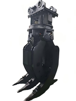 Grappin rotatif pour excavatrice, 20 tonnes, pour pierres, débris et bûches, rotation à 360 degrés, personnalisable OEM ODM, acier robuste, certifié CE