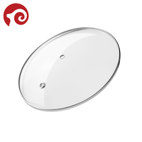 Couvercle en verre trempé 10cm-40cm pour couvercles en verre de pot en céramique