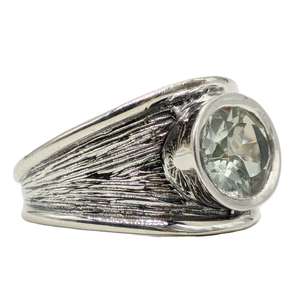 Natural Green Amethyst Prasiolite Gemstone <b>Ring</b> Adjustable Open Handmade Fashion Jewelry for Women <b>Crystal</b> Stone Wholesale - Product Image 2