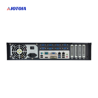 Ordinateur de contrôle industriel en rack 2U, boîtier PC en rack, 2 LAN, 16 USB, 6 COM, 4 emplacements d'extension à profil bas, IPC 6020B