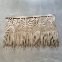 Tuiles de toit en chaume artificiel en gros d'usine, texture feuille de bananier, longue durée, pour cabane de Bali, gazebo, chaume synthétique