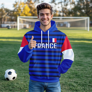 Bán Buôn Người Đàn Ông Của Bóng Đá Áo Thun Áo Mô Hình Trái Tim Thời Trang Giản Dị In Jersey Cộng Với Kích Thước Mùa Thu Hoodies Áo Nỉ Người - Product Image 5