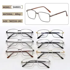 2024 factory outlet alloy frame saddle-nose pad spring hinge optical frame eyewear eyeglasses