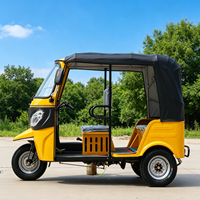 Vente directe usine 2026 – Tuk-Tuk à essence à 2 rangées, équipé de pneus tout-terrain, tricycle passager pour touristes et marchés africains