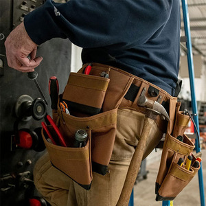 Équipement d'électricien multifonctionnel: <span class=keywords><strong>sac</strong></span> à bretelles combiné en toile épaisse robuste, résistant à l'usure et aux épaules. - Product Image 5