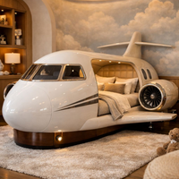 Lit en fibre de verre à thème avion, sculpture décorative pour chambre d'hôtel, lit enfant personnalisé sur le thème de la voiture