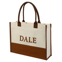 Sacs Cabas en Jute Naturel Noir avec Poignées Résistantes et Logo Personnalisé