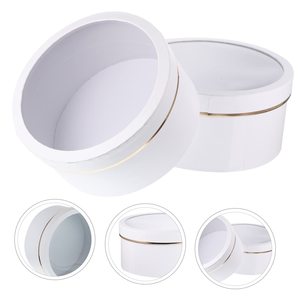 Tùy chỉnh thủ công vòng hộp giấy các tông với nắp và cửa sổ cho mặt hàng bền bao bì và hiển thị - Product Image 3