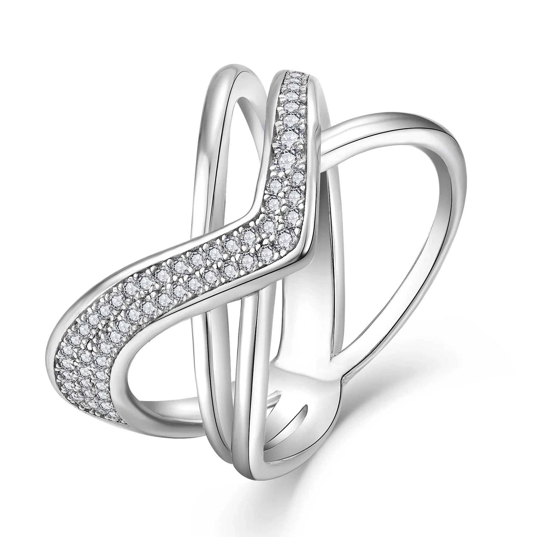 Hot Sale Stylish Fashion Jewelry Women Gift Finger Rings Fine Jewelry Custom 925 Sterling Silver Rings For Women Jewellery
