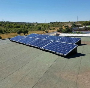 10KW năng lượng mặt trời mặt đất gắn hệ thống HDPE ballasted phẳng khung mái kệ - Product Image 6