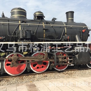 แบบจำลองรถไฟไอน้ำโลหะสั่งทำพิเศษ ขนาด 1:1 สำหรับตกแต่งสถานีรถไฟกลางแจ้ง รูปปั้นตกแต่งภูมิทัศน์ - Product Image 5