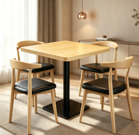 Moderne Esstisch- und Stuhlsets für Fast-Food-Restaurants, Cafés & Bars - Verstellbar, Platzsparend, Abnehmbar