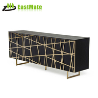 Meuble moderne d'hôtel, table console couloir avec rangement