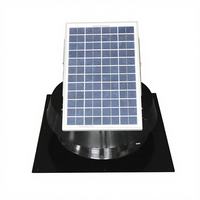 Ventilateur d'évacuation solaire pour toit résidentiel, inclinable, 20W, débit d'air maximal de 1599 CFM, excellente alternative aux ventilateurs à vent Whirlybirds