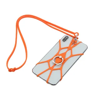 Nuevos productos Collar universal portátil Soporte de teléfono Correa de cordón de teléfono celular de silicona