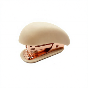 학생용 귀여운 문구 플라스틱 및 로즈 골드 12매 미니 휴대용 스테이플러 24/6 26/6 스테이플러 리무버 포함 미니 스테이플러 세트 - Product Image 2