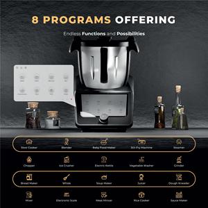 <span class=keywords><strong>Robot</strong></span> Cuiseur Thermique 1800W 3,5 Litres en Acier Inoxydable, Mixeur, Préparateur de Soupes, Smoothies, Shakes, Utilisation Domestique <span class=keywords><strong>et</strong></span> Hôtelière, Électrique - Product Image 2
