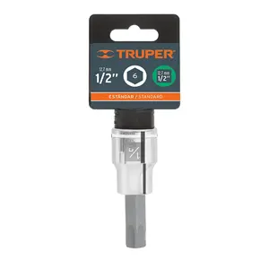 Boîte de 6 douilles hexagonales de 1/2 pouce, entraînement de 1/2 pouce, TRUPER - Product Image 3