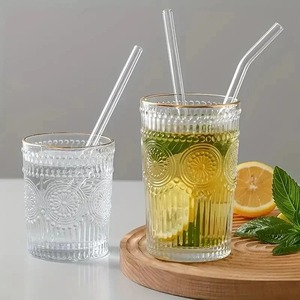 Wholesale Eco-Friendly CE Certified Color and Transparent Reusable Glass <b>Drinking</b> <b>Straws</b> Set <b>for</b> Bar Glasses Beer Accessories - Product Image 3