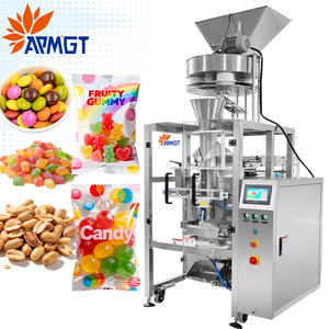 <span class=keywords><strong>Machine</strong></span> <span class=keywords><strong>d</strong></span>'emballage automatique pour sachets de bonbons gélifiés durs, remplissage pour snack, biscuit, arachide, emballage VFFS - Product Image 1