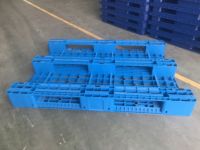 Palettes en plastique Entrepôt Stockage Industriel 1300x1100 Surface plane en acier renforcé
