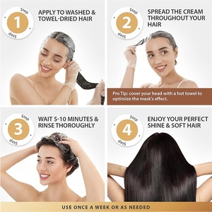 Procesamiento OEM Personalizado de <span class=keywords><strong>Mascarilla</strong></span> Capilar de Queratina de 300 ml, <span class=keywords><strong>Mascarilla</strong></span> Capilar Dos en Uno y Acondicionador - Product Image 3